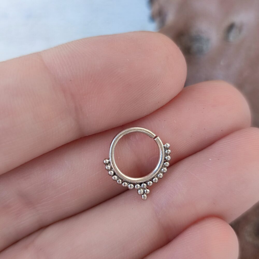 ORECCHINI septum in argento 925 brunito - SIRAM