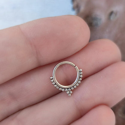 ORECCHINI septum in argento 925 brunito - SIRAM