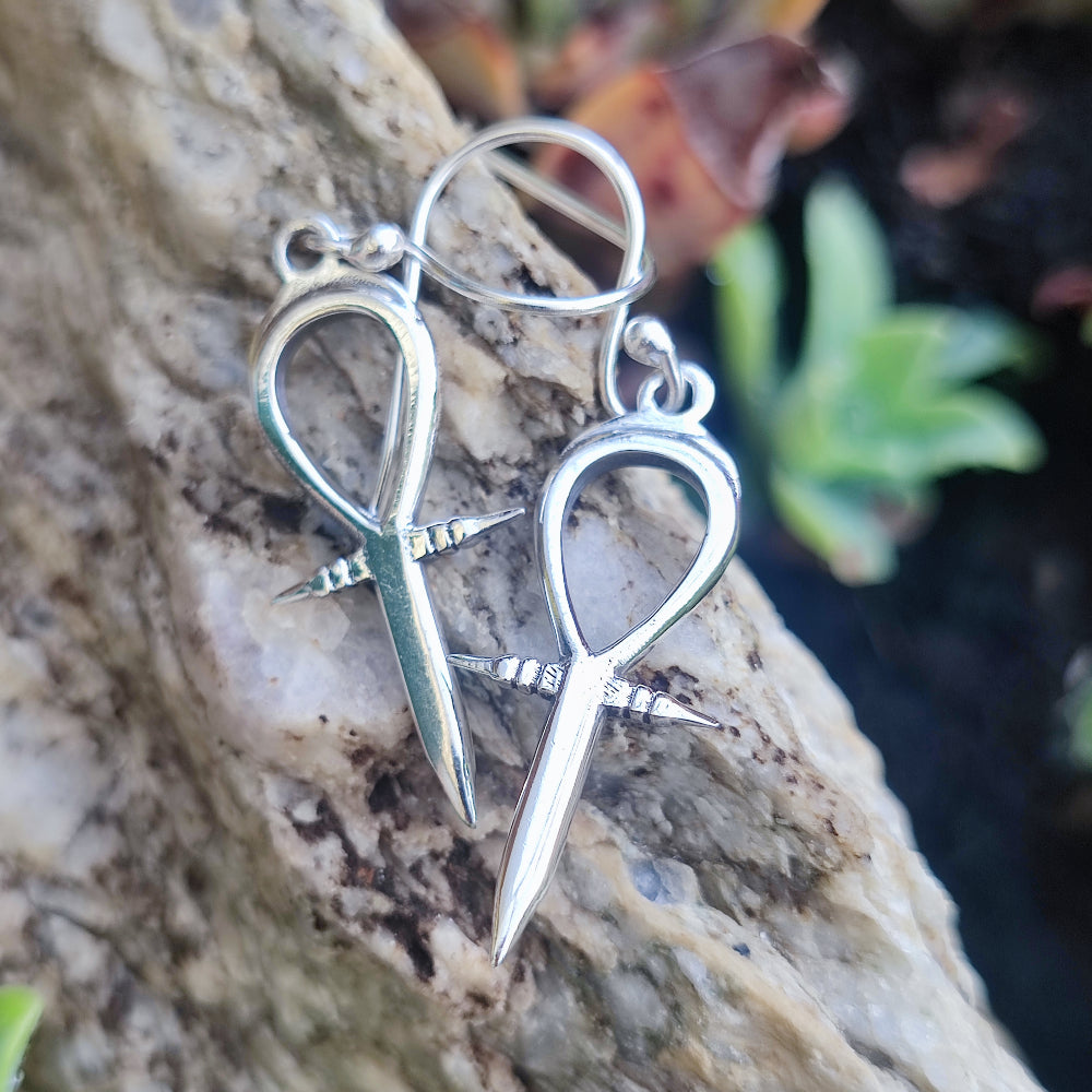 ORECCHINI in argento 925 con Ankh - HATLAY