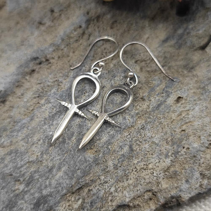 ORECCHINI in argento 925 con Ankh - HATLAY