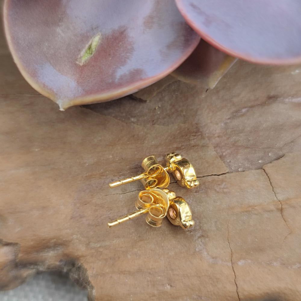 ORECCHINI in argento dorato con pietra - NAOOR