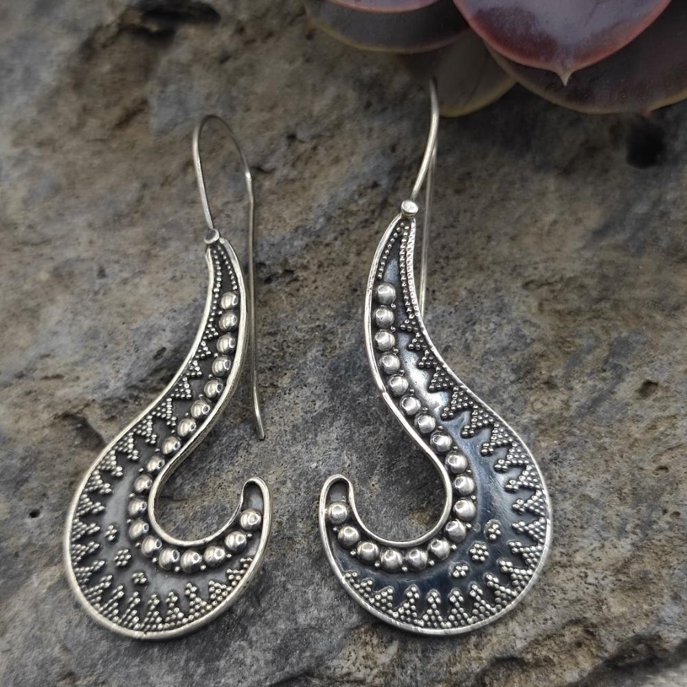 Orecchini etnici in argento 925 - SIRSI