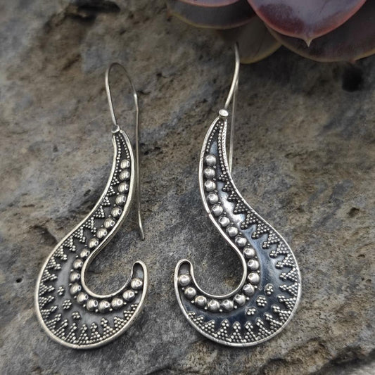 Orecchini etnici in argento 925 - SIRSI