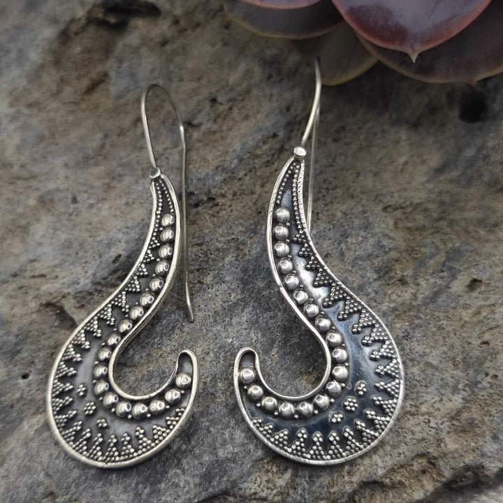 Orecchini etnici in argento 925 - SIRSI