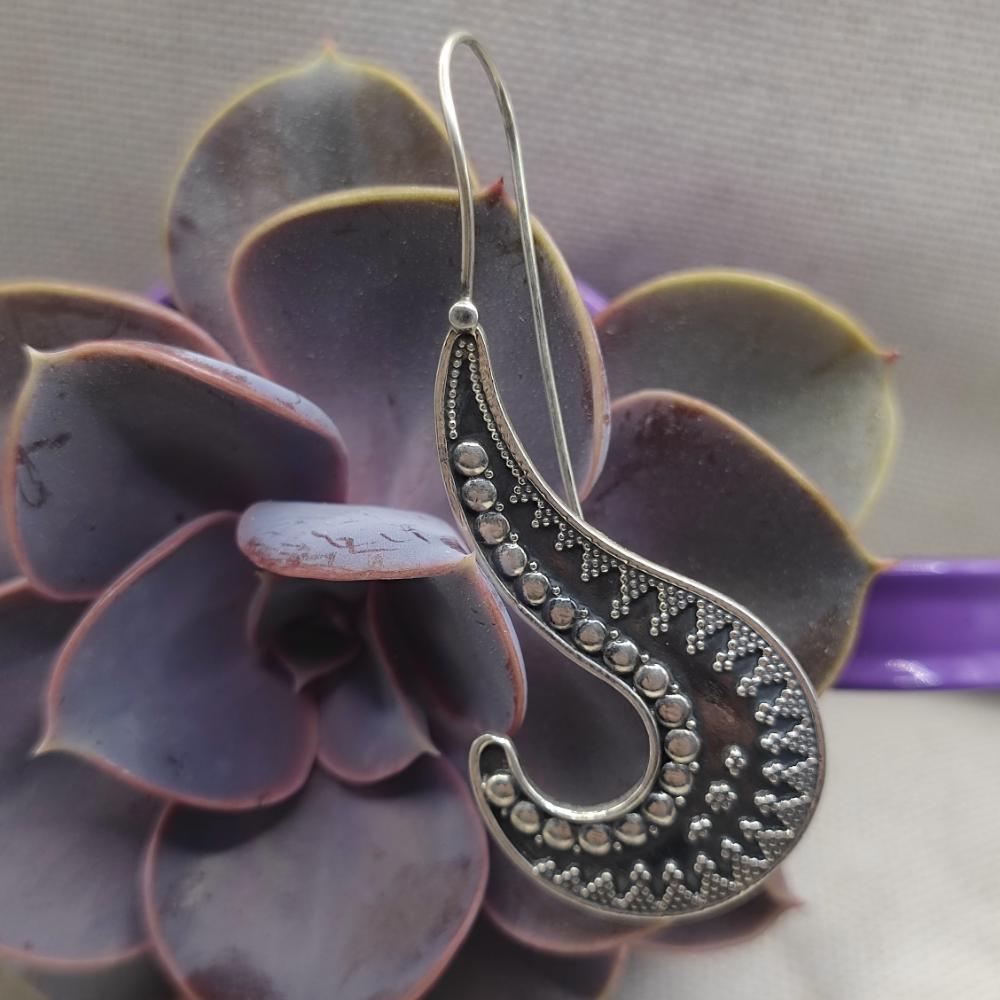 Orecchini etnici in argento 925 - SIRSI