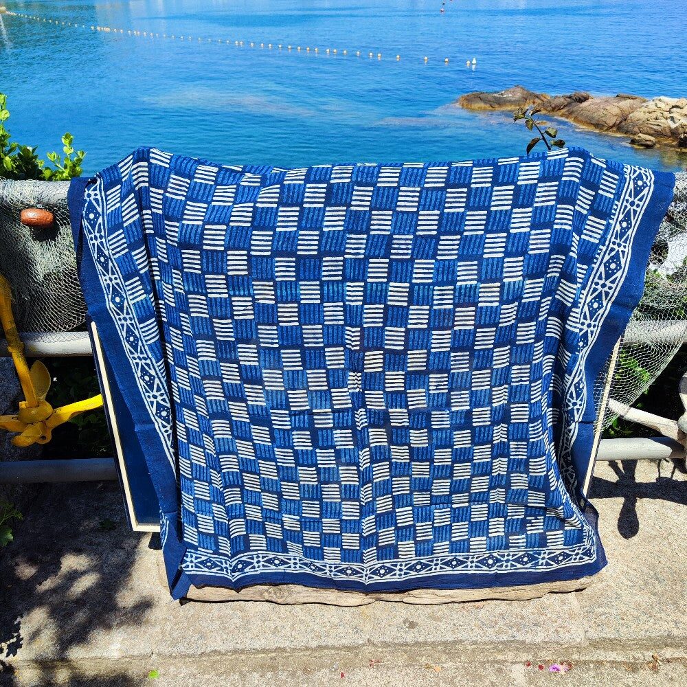 Pareo - Sarong etnico in 100% cotone artigianale - BURDAN
