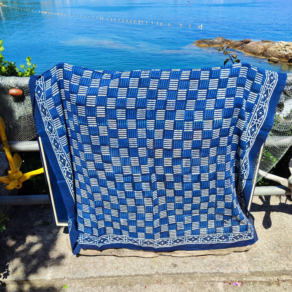 Pareo - Sarong etnico in 100% cotone artigianale - BURDAN