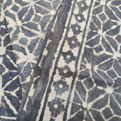Pareo - Sarong etnico in 100% cotone artigianale - BATIK - grigio
