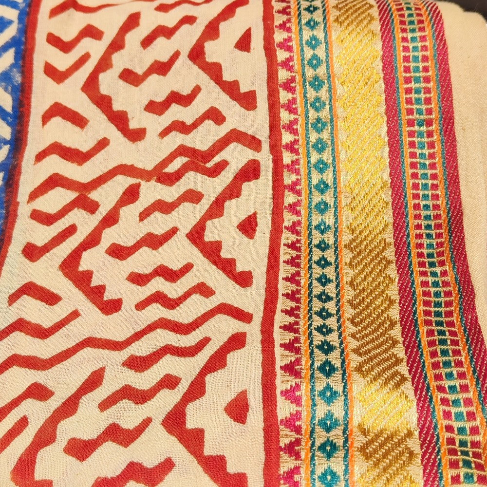 Pareo - Sciarpa artigianale in cotone -Telo da mare - NANDA