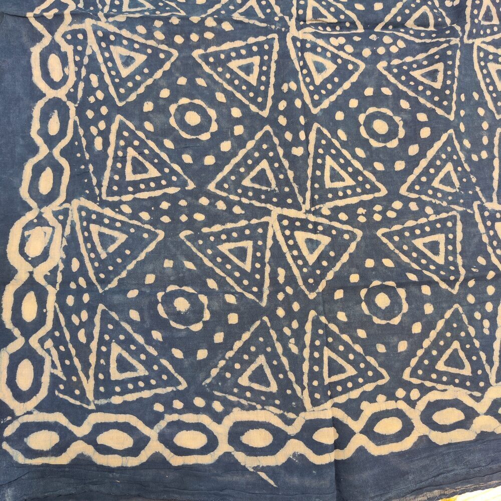 Pareo - Sarong BATIK etnico in 100% cotone artigianale - BIODOLA – dettaglio tessuto