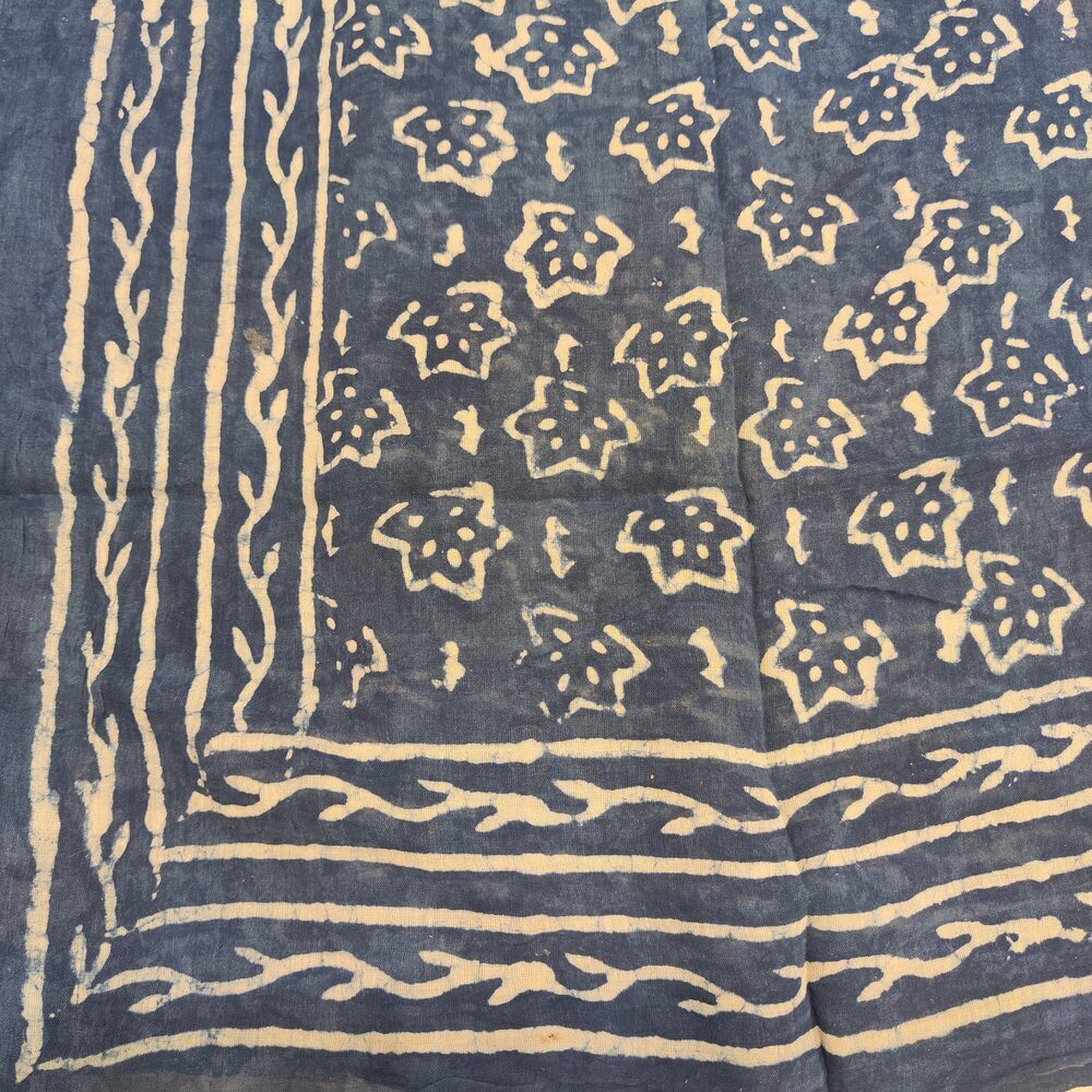 Pareo - Sarong BATIK etnico in 100% cotone artigianale - CAVOLI – dettaglio