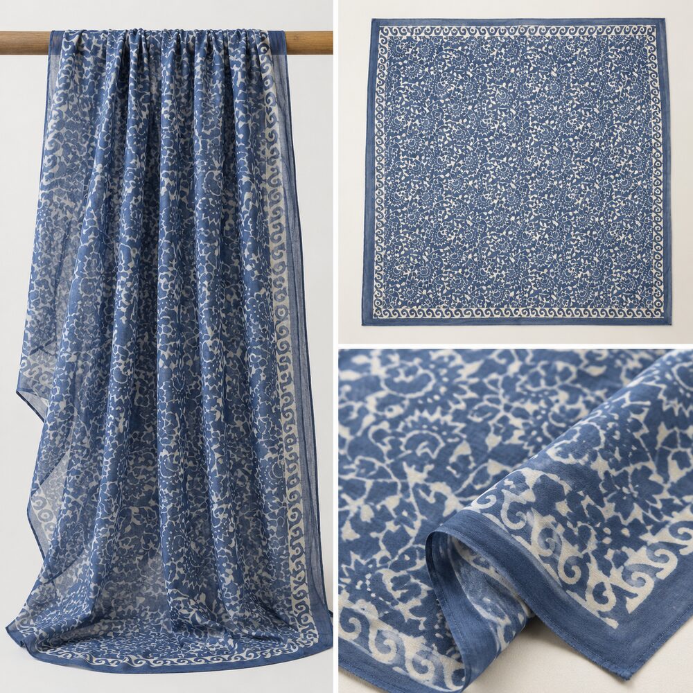 Pareo - Sarong BATIK etnico in 100% cotone artigianale - ZUCALE – totale