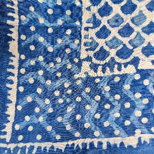 Pareo - Sarong etnico in 100% cotone artigianale - HALAK – blu