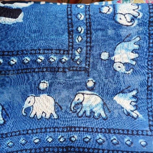 Pareo - Sarong etnico in 100% cotone artigianale - JAMAH – dettaglio del disegno