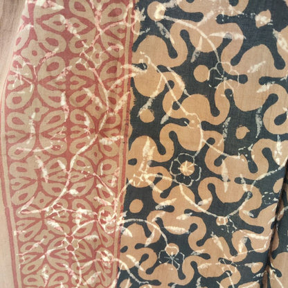 Pareo Sciarpa - Sarong in 100% cotone artigianale - BROWN