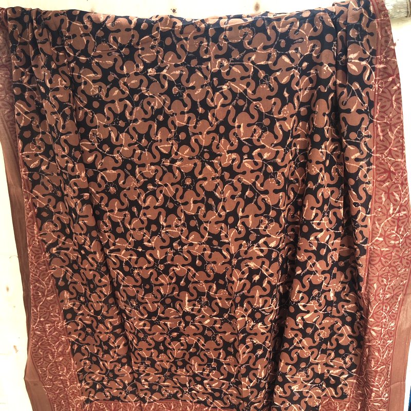 Pareo Sciarpa - Sarong in 100% cotone artigianale - BROWN