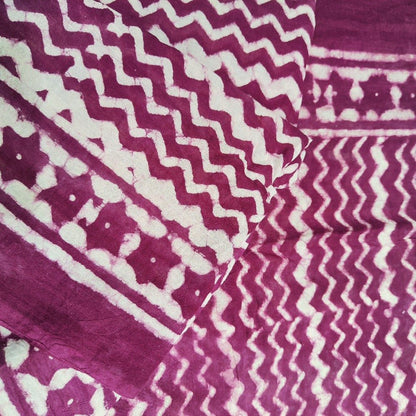 Pareo - Sarong etnico in 100% cotone artigianale - PATNA - fucsia