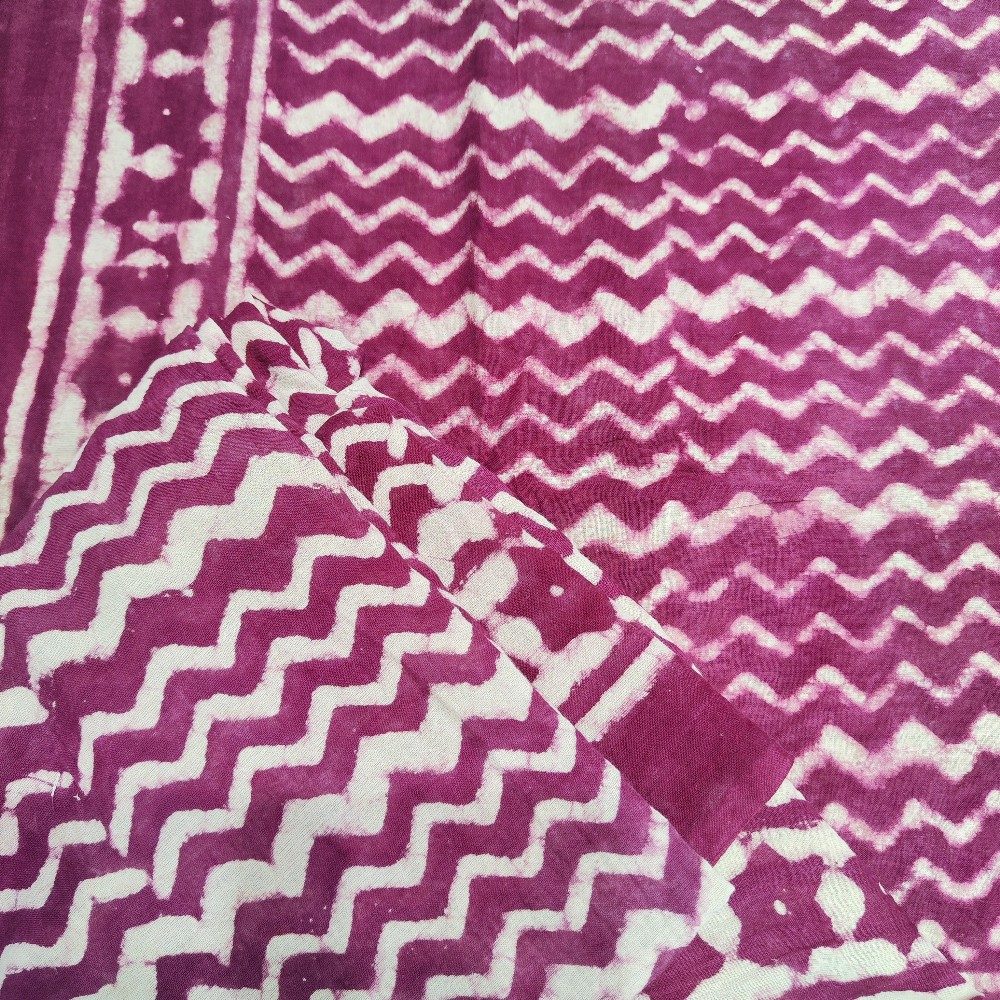 Pareo - Sarong etnico in 100% cotone artigianale - PATNA - fucsia