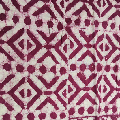 Pareo - Sarong etnico in 100% cotone artigianale - BATIK - fucsia