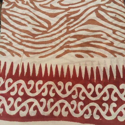 SCIARPA cotone - Pareo indiano artigianale - TIMPAI – dettaglio rosso