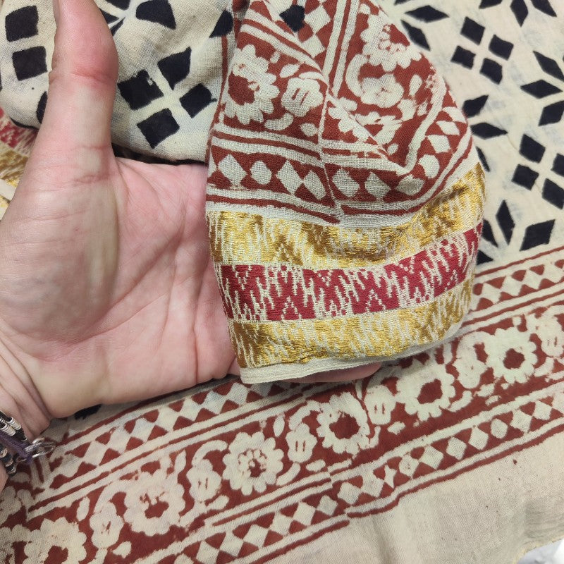SCIARPA cotone - Pareo indiano artigianale - STELLA