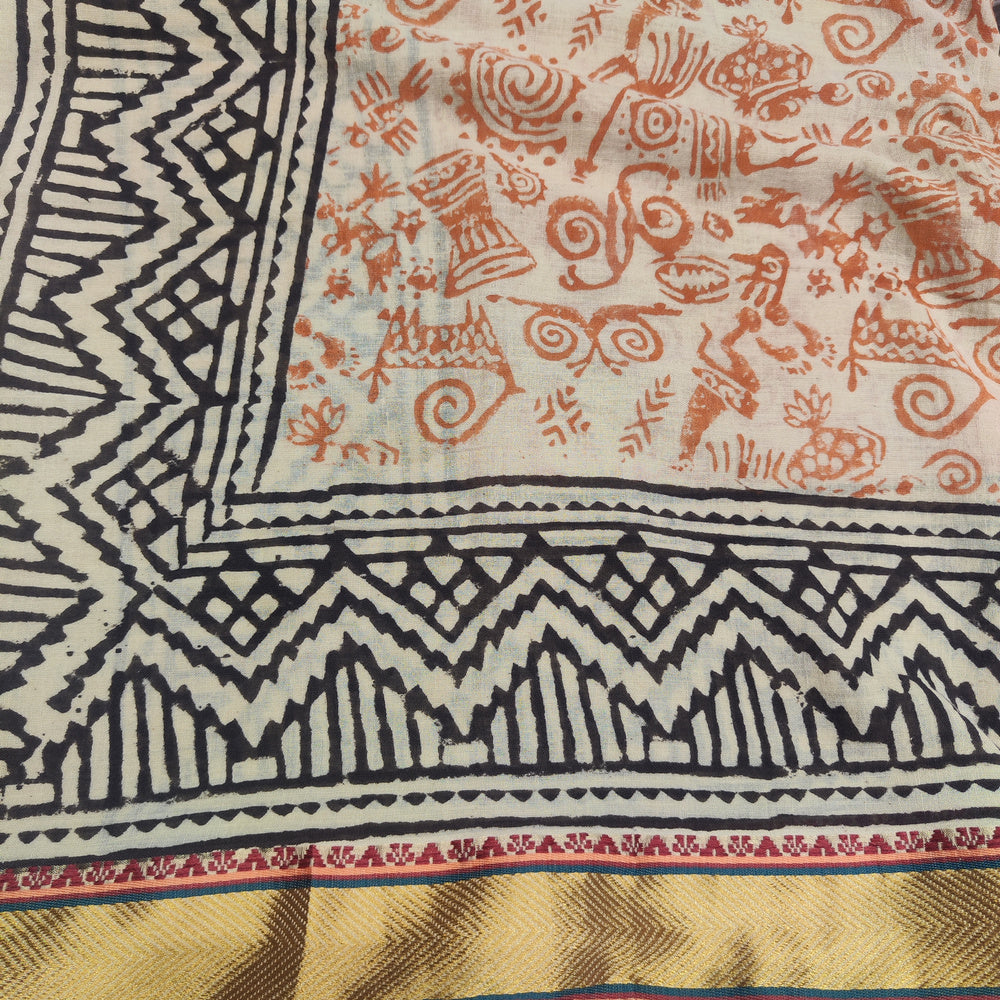 SCIARPA cotone - Pareo indiano artigianale - FLUTE