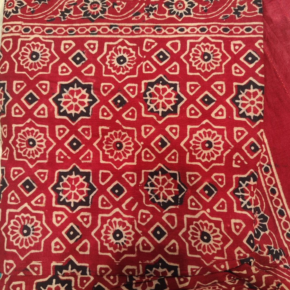 Pareo - Sciarpa artigianale in cotone con fantasie tribali KAL – tessuto