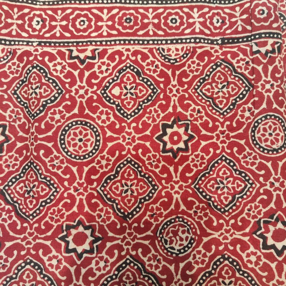 Pareo - Sciarpa artigianale in cotone con fantasie tribali KAL – dettaglio disegno