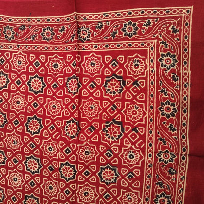 Pareo - Sciarpa artigianale in cotone con fantasie tribali KAL – totale con bordo