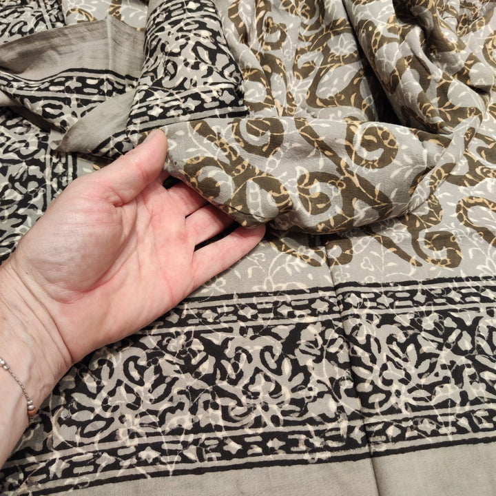 COTTON SCARF - Handmade Indian Sarong - LANGOON