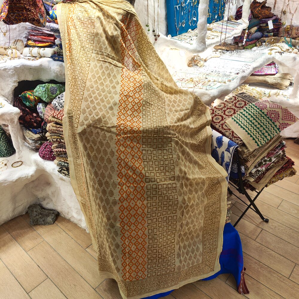 SCIARPA cotone - Pareo indiano artigianale - NIMBU