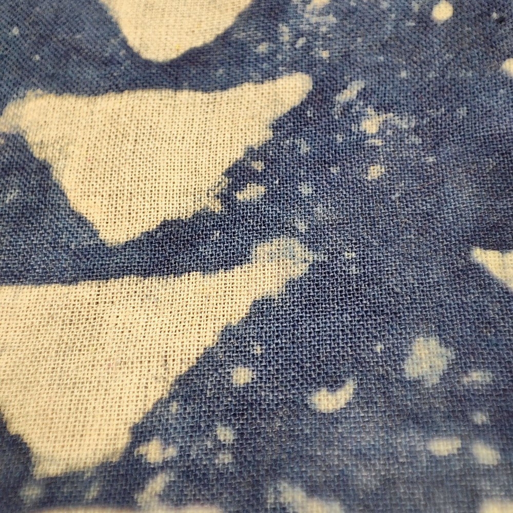 Pareo - Sarong etnico in 100% cotone artigianale - BATIK blu