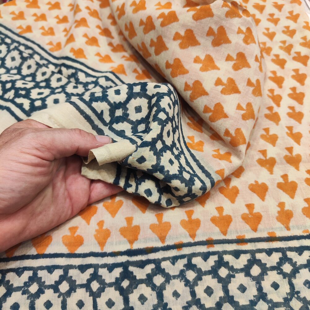 SCIARPA cotone - Pareo indiano artigianale - PIQUE – immagine3