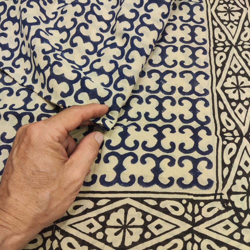 SCIARPA cotone - Pareo indiano artigianale - HIPSTER – dettaglio fantasia