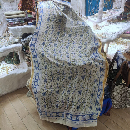 Pareo - Sarong in 100% cotone artigianale - PONDICHERRY – immagine6