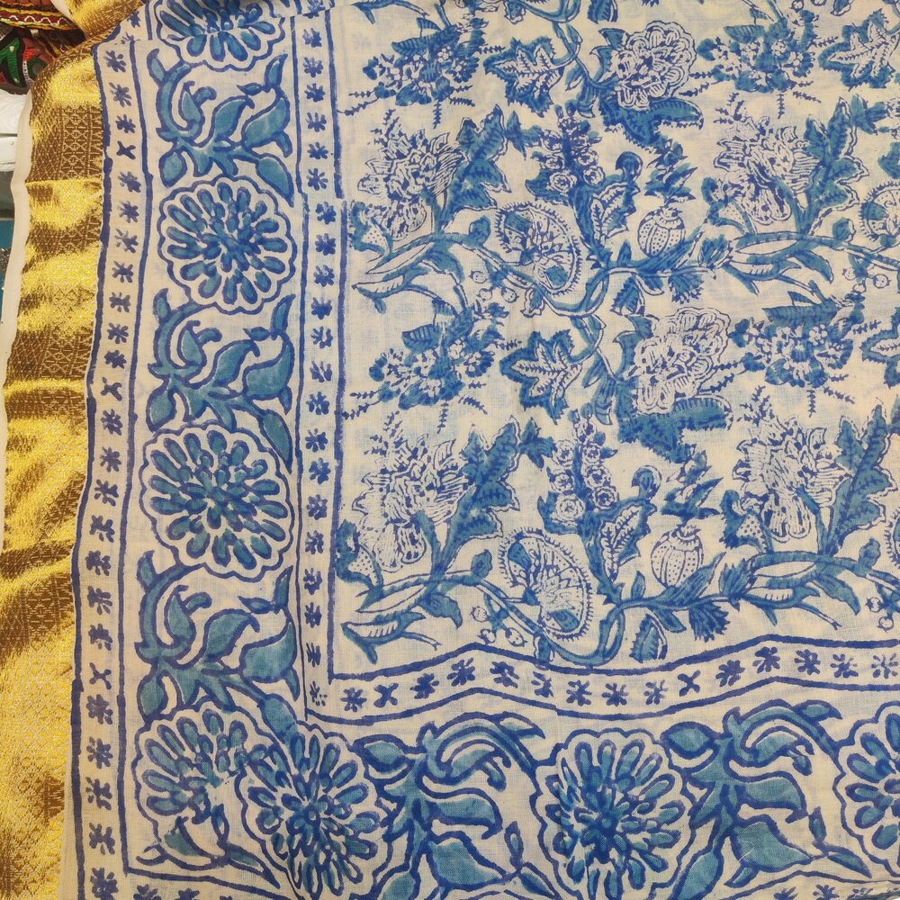 Pareo - Sarong in 100% cotone artigianale - TRIVANDRUM – immagine1