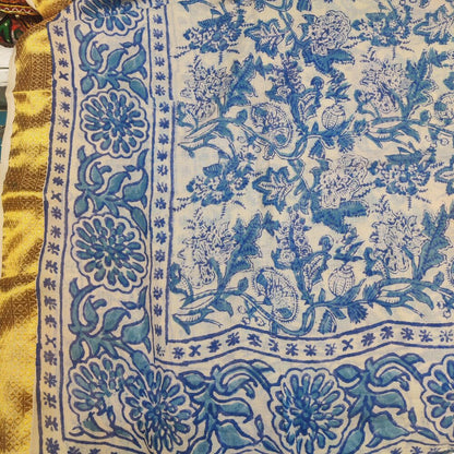 Pareo - Sarong in 100% cotone artigianale - TRIVANDRUM – immagine1