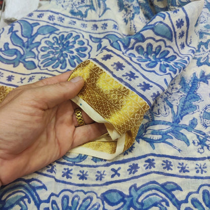 Pareo - Sarong in 100% cotone artigianale - TRIVANDRUM – immagine3