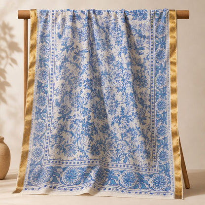 Pareo - Sarong in 100% cotone artigianale - TRIVANDRUM – immagine6