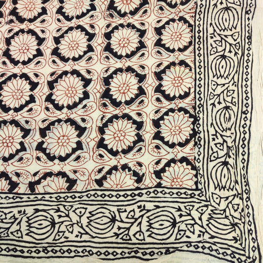Cotton scarf - Handmade Indian sarong - MIRANDA