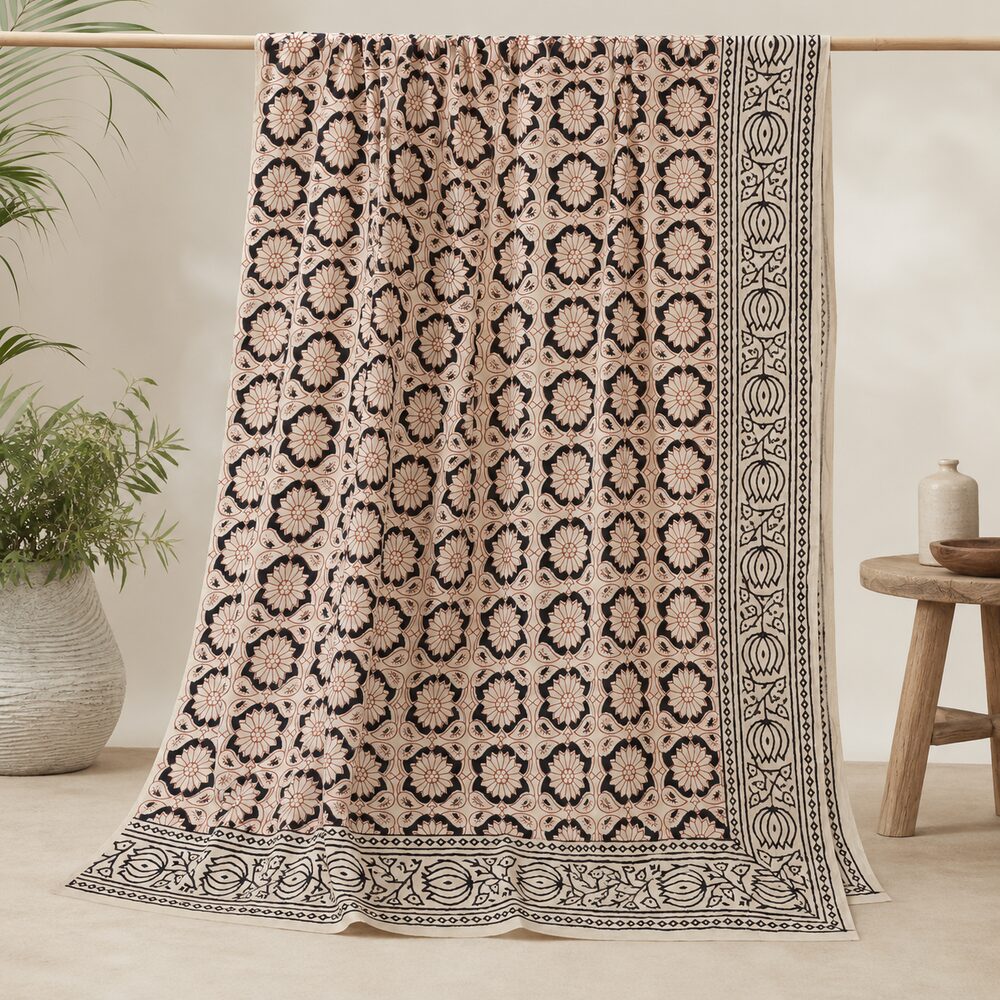 SCIARPA cotone - Pareo indiano artigianale - MIRANDA – immagine6