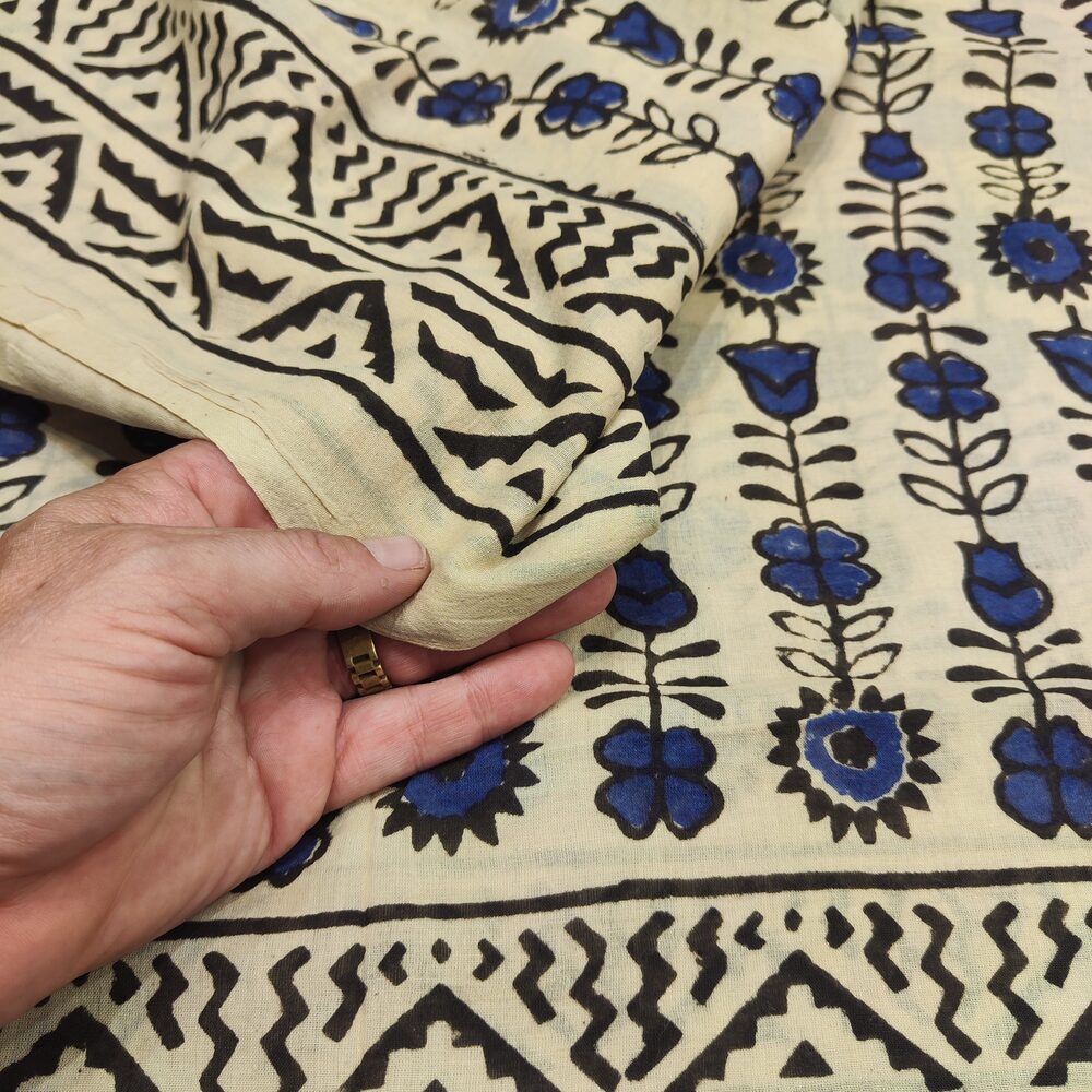 SCIARPA cotone - Pareo indiano artigianale - BELMONT – dettaglio