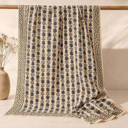 SCIARPA cotone - Pareo indiano artigianale - BELMONT – totale