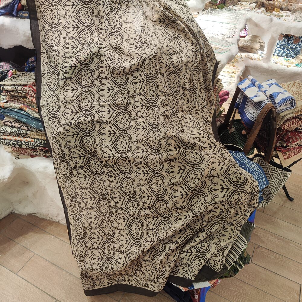 SCIARPA cotone - Pareo indiano artigianale - DANTE – totale