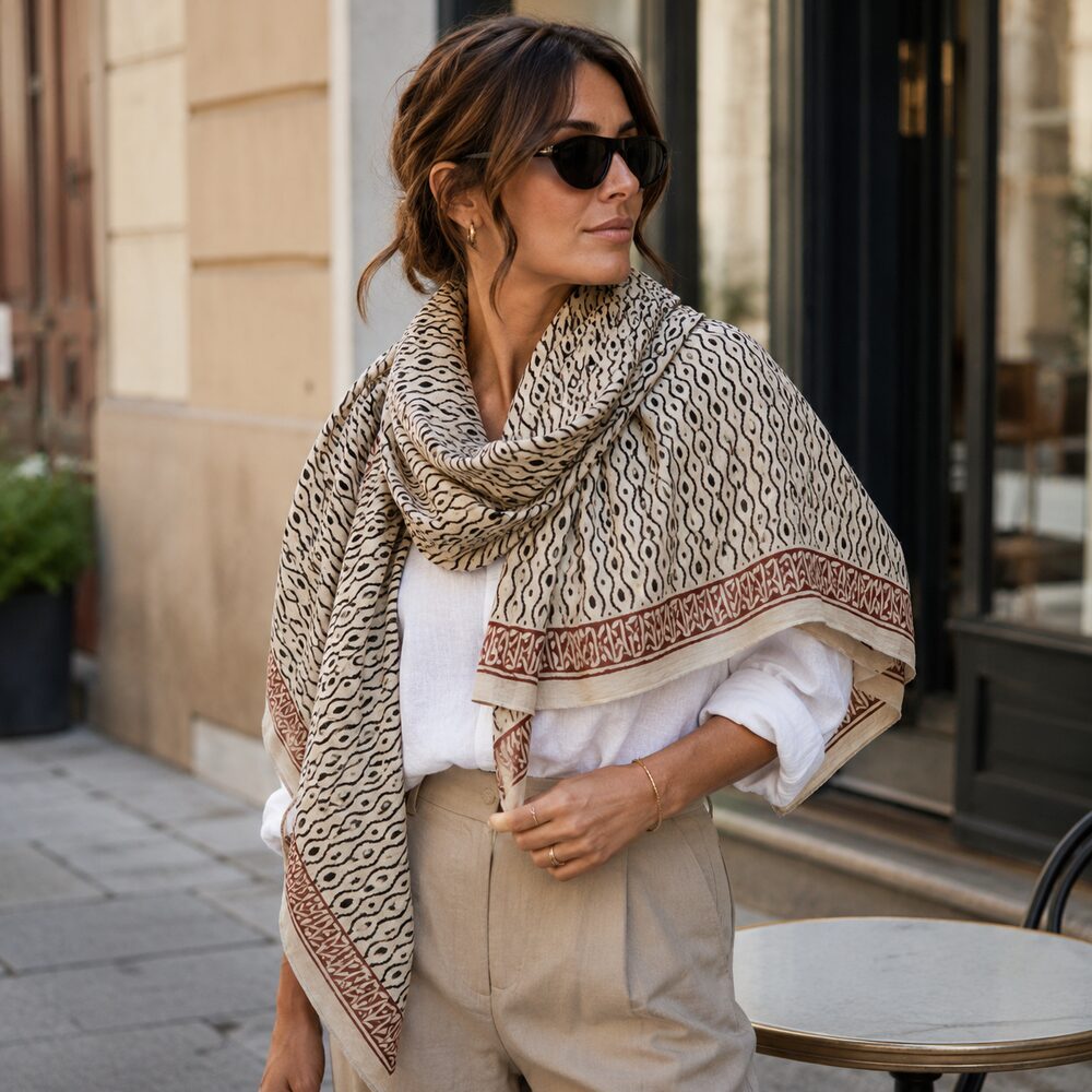 Pareo - Sarong etnico in 100% cotone artigianale - KOBA – immagine2