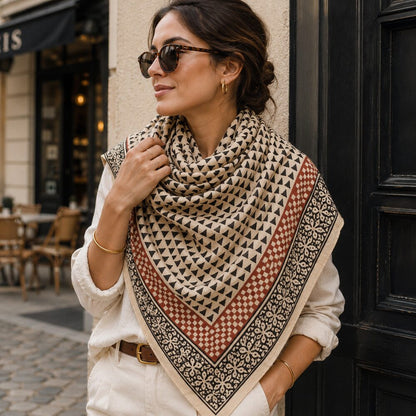 Pareo - Sarong etnico in 100% cotone artigianale - ORISSA – immagine3