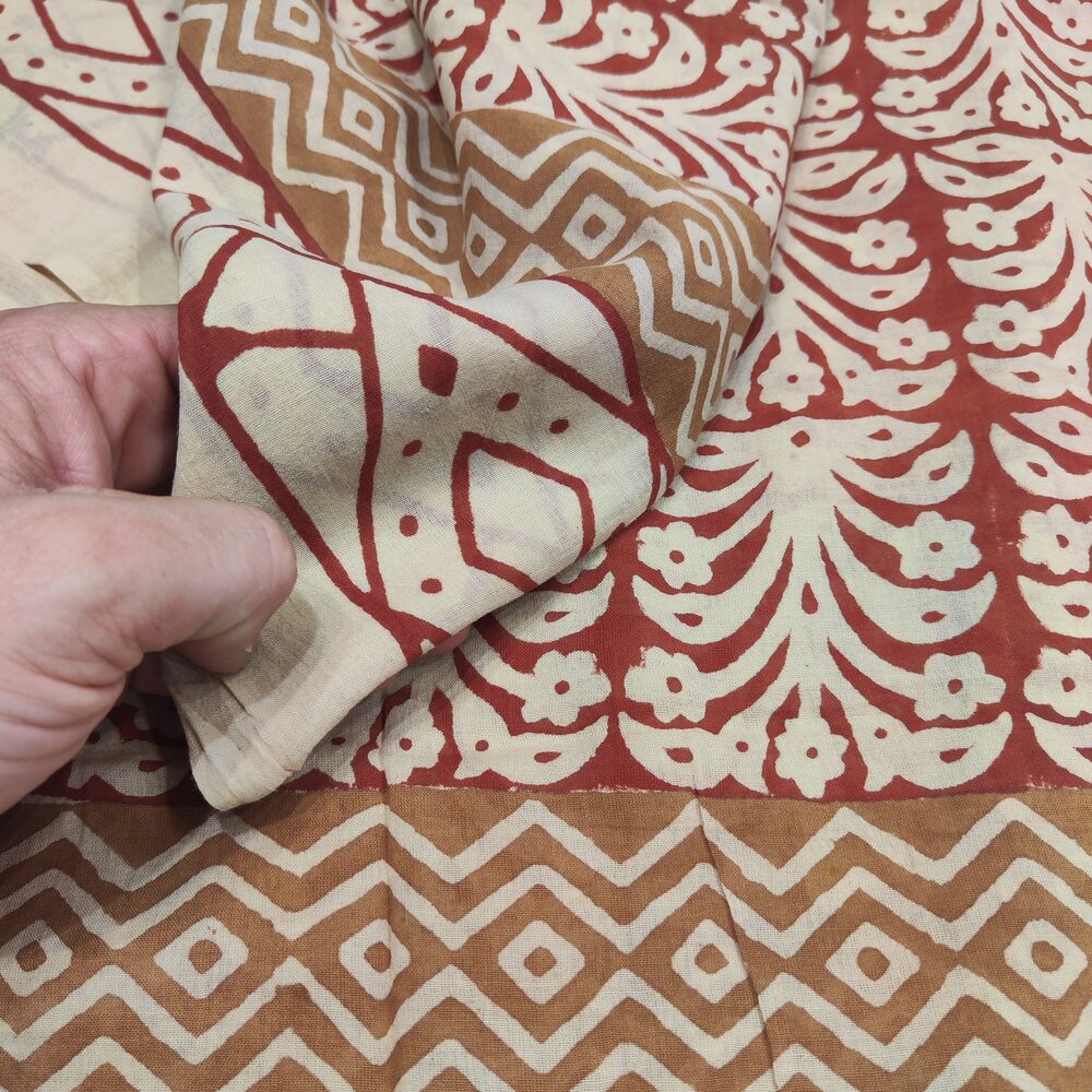 SCIARPA cotone - Pareo indiano artigianale - POMPEI – immagine3