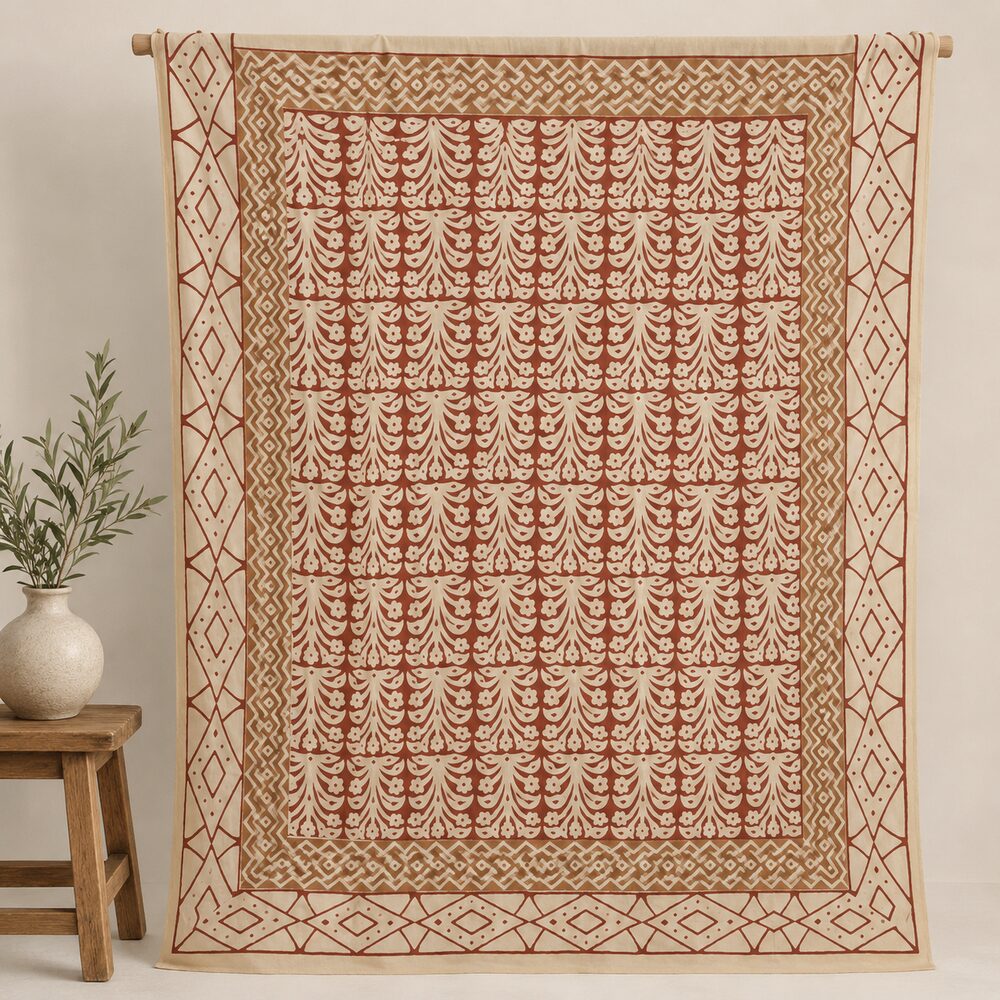 SCIARPA cotone - Pareo indiano artigianale - POMPEI – immagine5