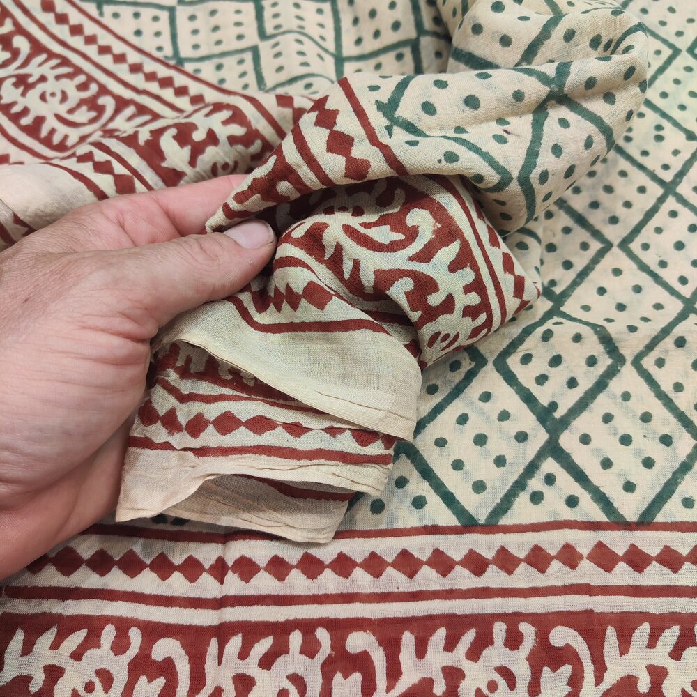 SCIARPA cotone - Pareo indiano artigianale - SUTRA – immagine3