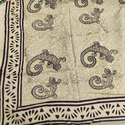 Pareo - Sciarpa artigianale in cotone con fantasie tribali - GEKO